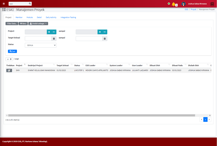 Project Management Application